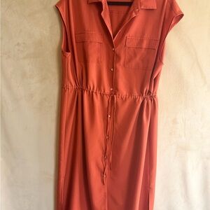 Old Navy Terracotta Sleeveless Midi Dress